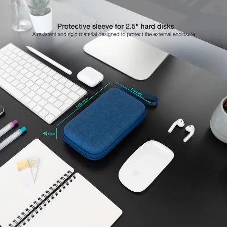 Kontrolsat - TooQ Resistant Bag - For External Disk - 2.5" - Blue - TQBC-E2503PB Kontrolsat - TooQ Resistant Bag - For External Disk - 2.5" - Blue - TQBC-E2503PB