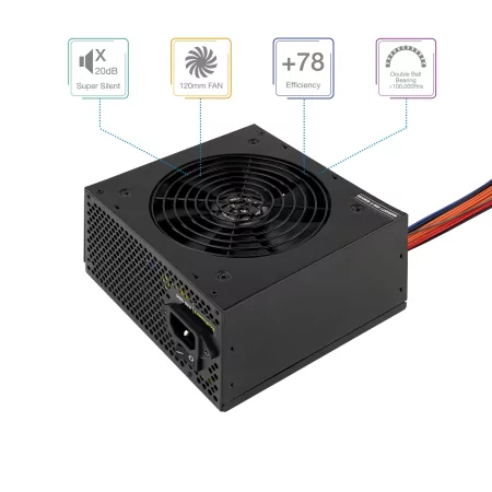 Kontrolsat - TooQ Power Supply - Ecopower II - ATX 550W - TQEP-550SP Kontrolsat - TooQ Power Supply - Ecopower II - ATX 550W - TQEP-550SP