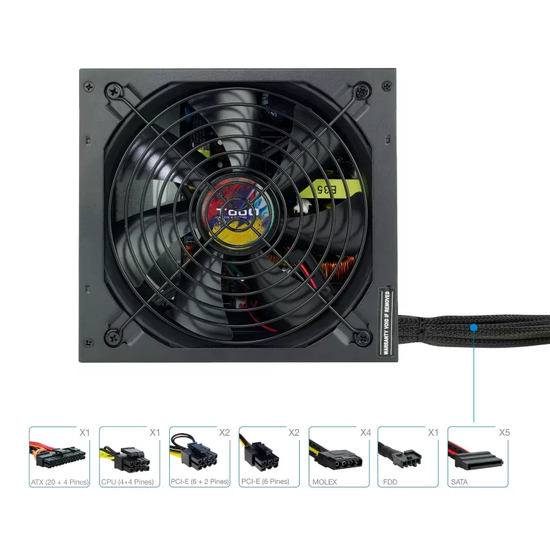 Kontrolsat - Fonte de Alimentação TooQ - ATX 750W - TQAPOLO-750SP