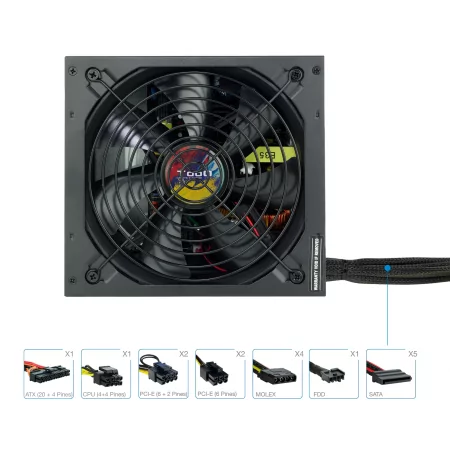 Kontrolsat - TooQ Power Supply - ATX 750W - TQAPOLO-750SP Kontrolsat - TooQ Power Supply - ATX 750W - TQAPOLO-750SP