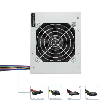 Kontrolsat - TooQ Power Supply - Ecopower II - SFX 500W - TQEP-500S-SFX Kontrolsat - TooQ Power Supply - Ecopower II - SFX 500W - TQEP-500S-SFX