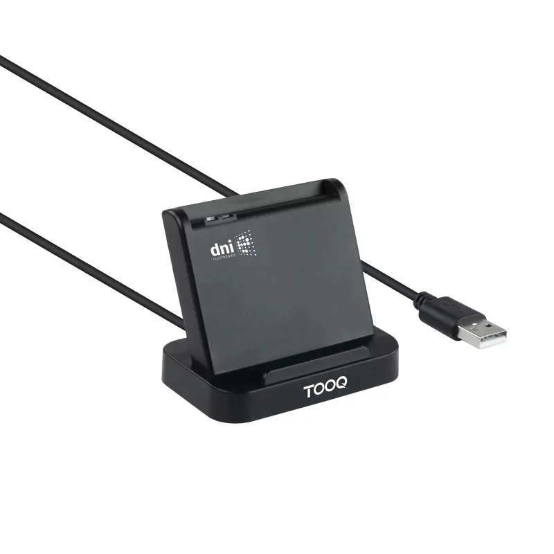 Kontrolsat - Leitor de Cartões TooQ - DNIe VISION USB 2.0 - Preto - TQR-220B Kontrolsat - Leitor de Cartões TooQ - DNIe VISION USB 2.0 - Preto - TQR-220B