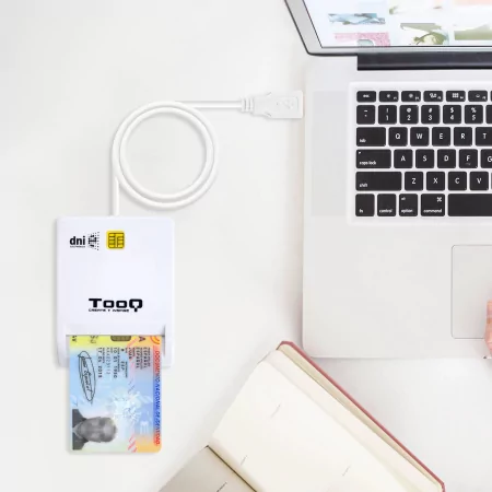 Kontrolsat - TooQ Citizen Card Reader - White - TQR-210W Kontrolsat - TooQ Citizen Card Reader - White - TQR-210W