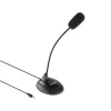 Microfone TooQ - Flexível - 3,5mm Jack - Negro - TQMM-213