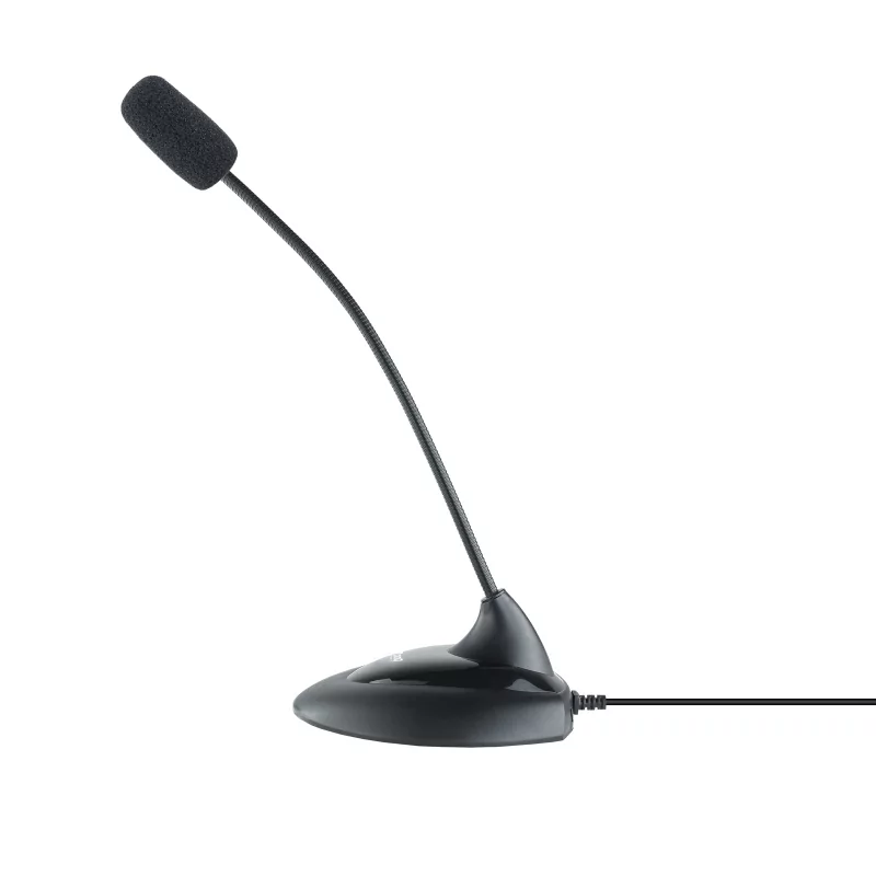 Kontrolsat - TooQ Microphone - Flexible - 3.5mm Jack - Black - TQMM-213