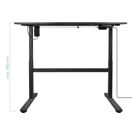 Kontrolsat - Secretária Elétrica Ajustável TooQ - Preta - ATLAS - TQESSD01-BK Kontrolsat - Secretária Elétrica Ajustável TooQ - Preta - ATLAS - TQESSD01-BK