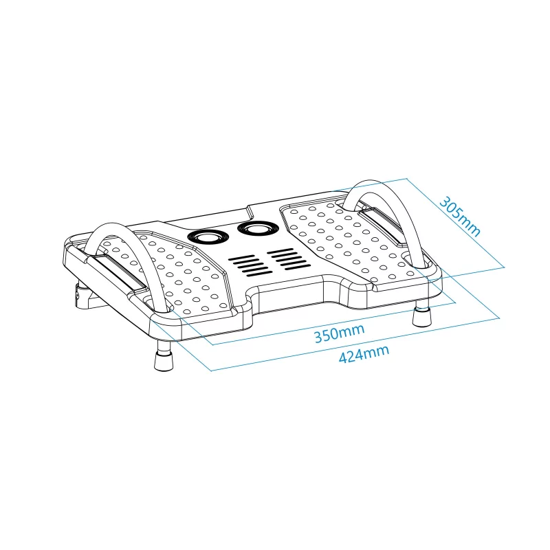 Kontrolsat - Apoio de Pés TooQ - Ajustável - Cinzento - TQFR0601-G