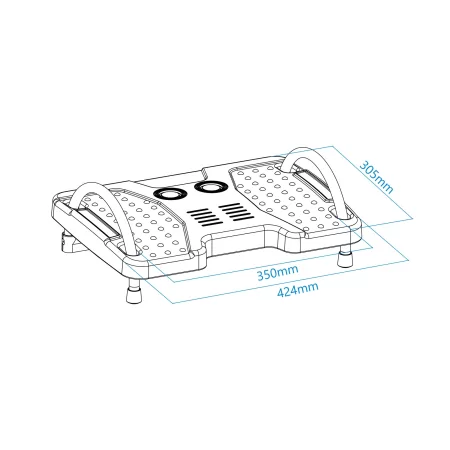 Kontrolsat - Apoio de Pés TooQ - Ajustável - Cinzento - TQFR0601-G Kontrolsat - Apoio de Pés TooQ - Ajustável - Cinzento - TQFR0601-G
