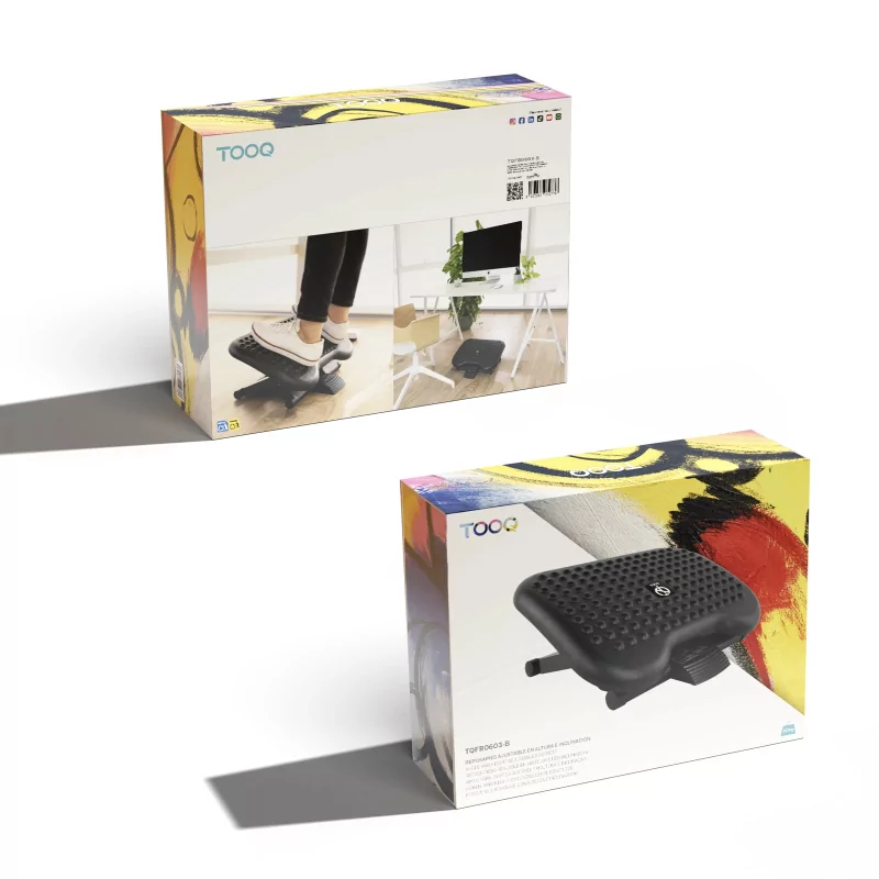 Kontrolsat - Apoio de Pés TooQ - Ajustável - Preto - TQFR0603-B