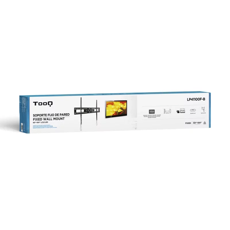 Kontrolsat - TooQ Wall Mount - For Screens - 60" / 100" - Black - LP41100F-B