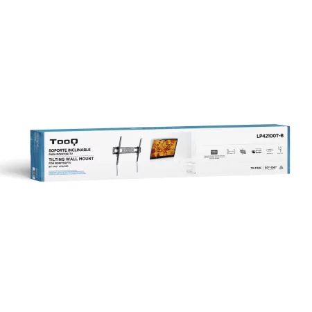 Kontrolsat - TooQ Wall Mount - For Screens - 60" / 100" - Black - LP42100T-B Kontrolsat - TooQ Wall Mount - For Screens - 60" / 100" - Black - LP42100T-B