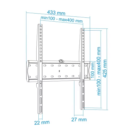 Kontrolsat - Soporte de pared fijo tooq lp4155f-b para Kontrolsat - Soporte de pared fijo tooq lp4155f-b para