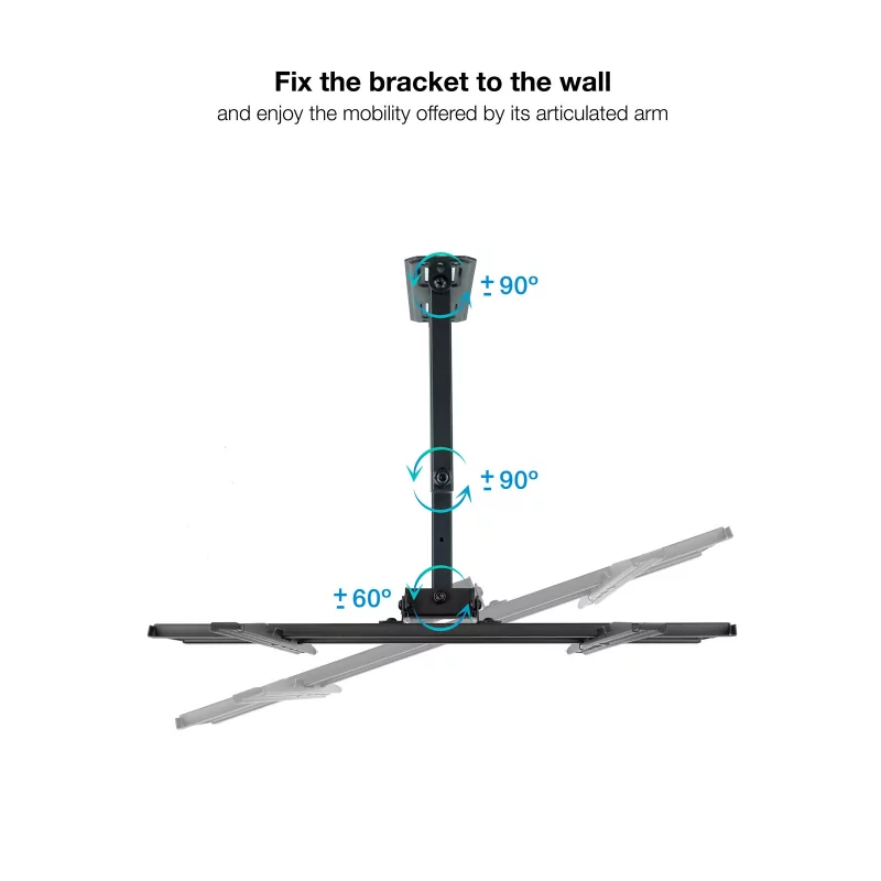 Kontrolsat - TooQ Wall Mount - For Screens - 32" / 55" - Black - LP7843TN-B