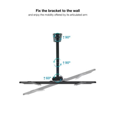 Kontrolsat - TooQ Wall Mount - For Screens - 32" / 55" - Black - LP7843TN-B Kontrolsat - TooQ Wall Mount - For Screens - 32" / 55" - Black - LP7843TN-B