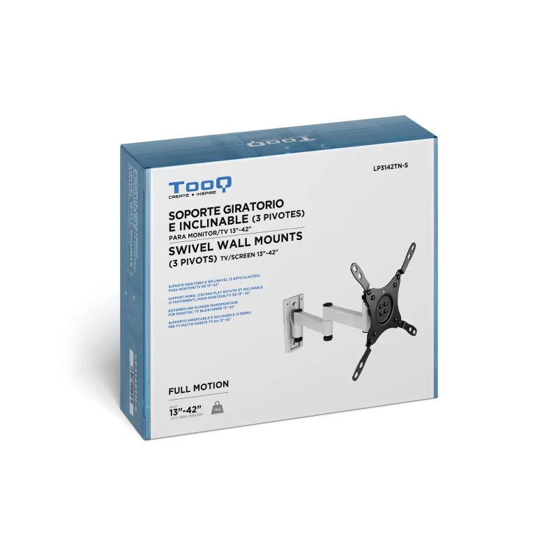 Kontrolsat - TooQ Wall Mount - For Screens - 13" / 42" - Black - LP3142TN-S