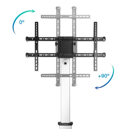 Kontrolsat - TooQ Floor Stand - W/ Wheels - For Screens - 37" / 86" - Aluminum - FS1886M-B Kontrolsat - TooQ Floor Stand - W/ Wheels - For Screens - 37" / 86" - Aluminum - FS1886M-B
