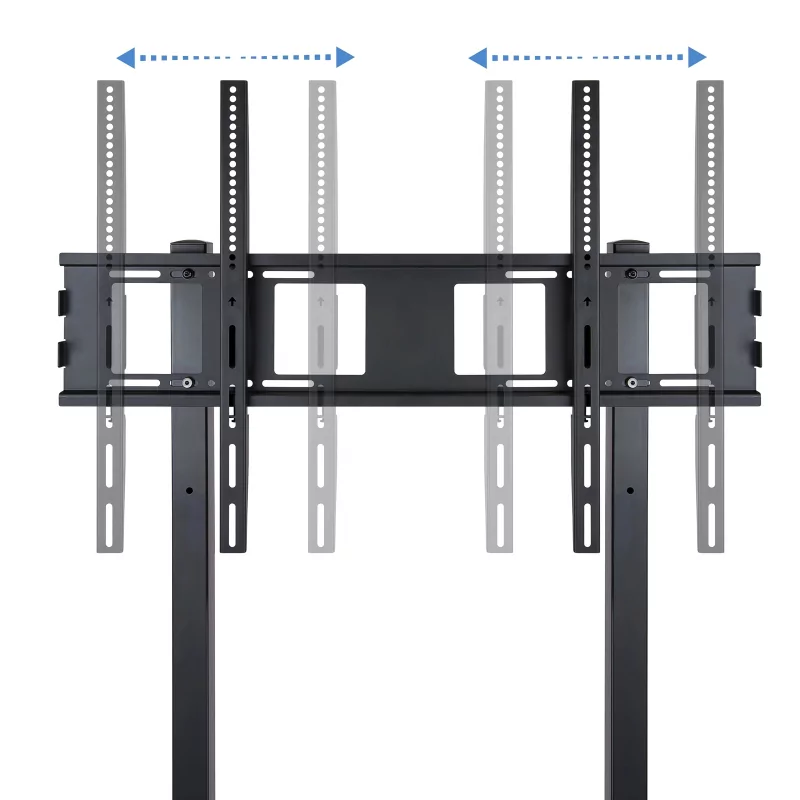 Kontrolsat - TooQ Floor Stand - W/ Wheels - For Screens - 37" / 100" - Black - FS20100M-B