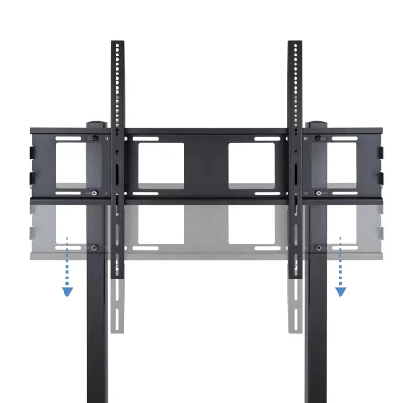Kontrolsat - TooQ Floor Stand - W/ Wheels - For Screens - 37" / 100" - Black - FS20100M-B Kontrolsat - TooQ Floor Stand - W/ Wheels - For Screens - 37" / 100" - Black - FS20100M-B