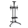 Kontrolsat - TooQ Floor Stand - W/ Wheels - For Screens - 37" / 70" - Black - FS1470M-B