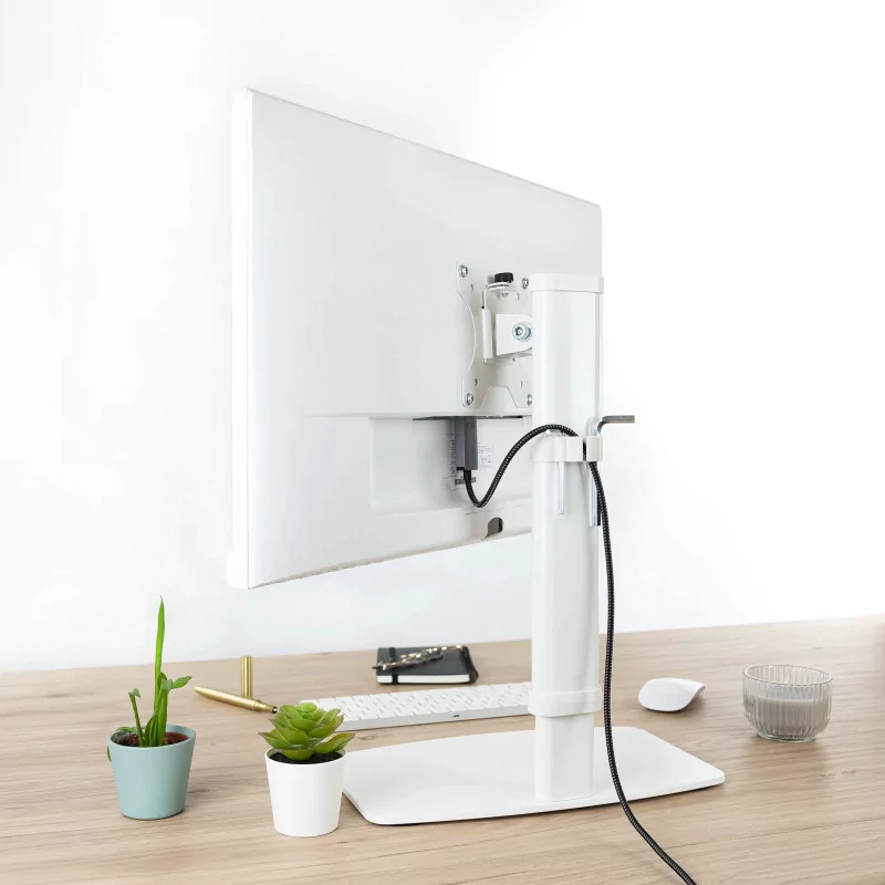 Kontrolsat - Suporte de Mesa TooQ - P/ Ecrãs - 17" - 27" - Branco - DB1127TN-W