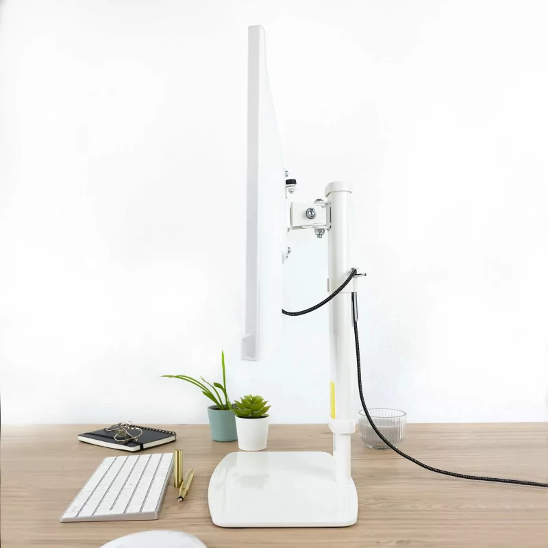 Kontrolsat - TooQ Table Stand - For Screens - 17" - 27" - White - DB1127TN-W