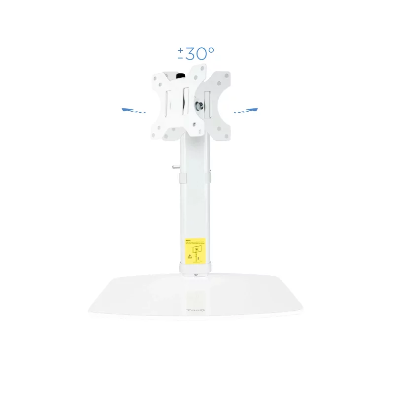Kontrolsat - TooQ Table Stand - For Screens - 17" - 27" - White - DB1127TN-W