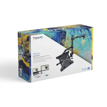 Kontrolsat - TooQ Desktop Stand - For Screen + Laptop - 13" / 32" - Black - DB1200TN-B Kontrolsat - TooQ Desktop Stand - For Screen + Laptop - 13" / 32" - Black - DB1200TN-B