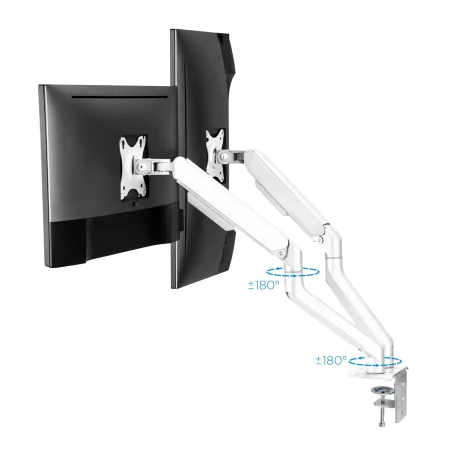 Kontrolsat - Suporte de Mesa TooQ - P/ 2 Ecrãs - 17" / 32" - DB4132TNR-W Kontrolsat - Suporte de Mesa TooQ - P/ 2 Ecrãs - 17" / 32" - DB4132TNR-W