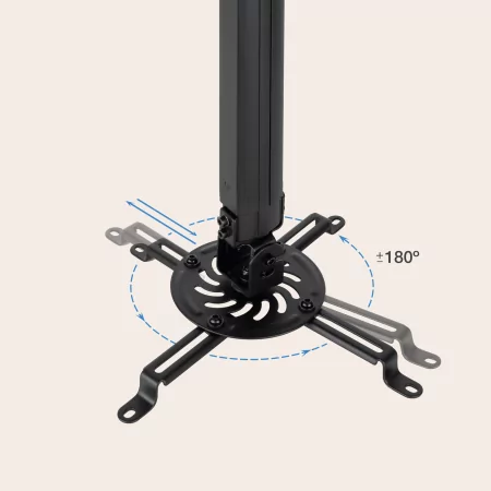 Kontrolsat - TooQ Ceiling Bracket - For Projectors - Black - PJ3030TN-B