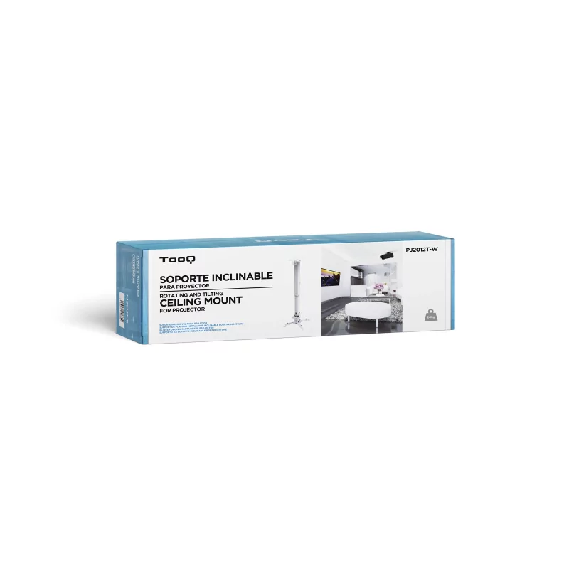 Kontrolsat - TooQ Ceiling Bracket - For Projectors - White - PJ2012T-W