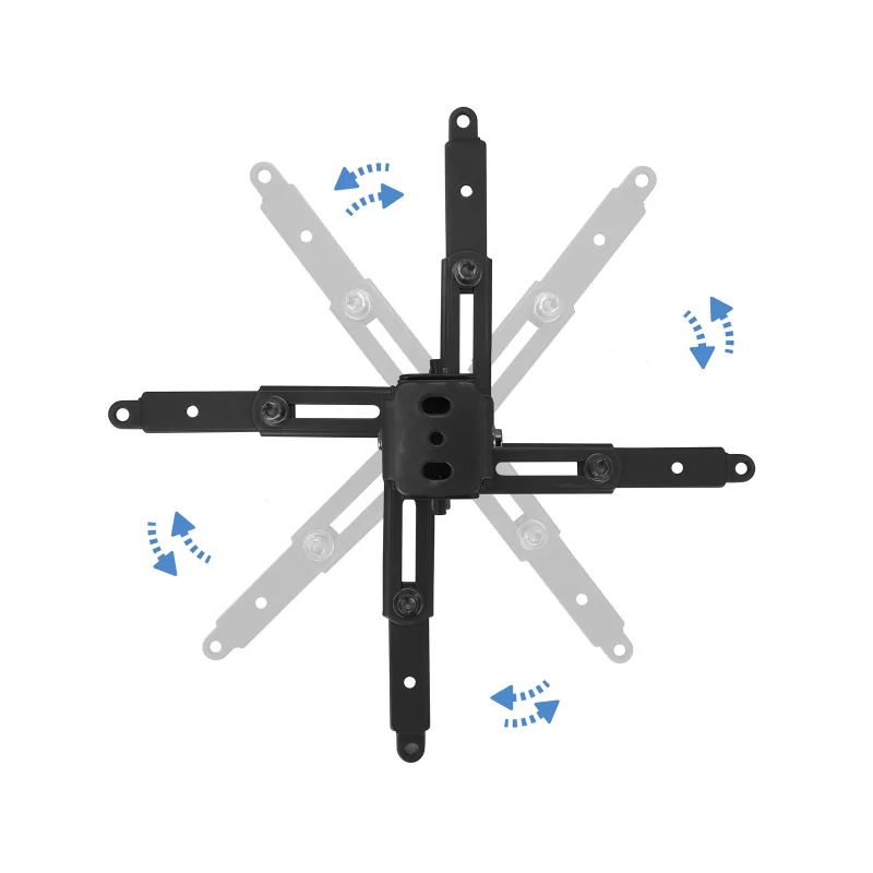 Kontrolsat - TooQ Ceiling Bracket - For Projectors - Black - PJ2012T-B