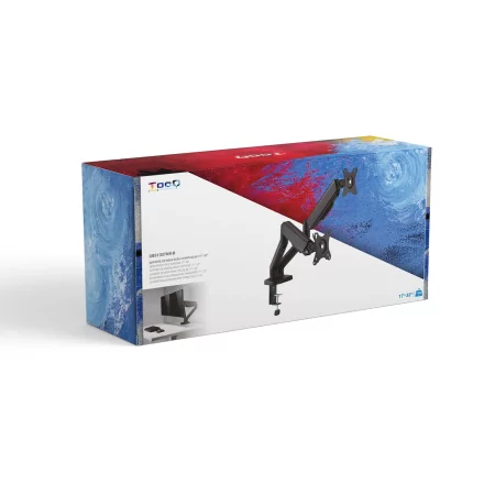 Kontrolsat - TooQ Desk Stand - 2 Screens - 17" / 32" - Black - DB5132TNR-B Kontrolsat - TooQ Desk Stand - 2 Screens - 17" / 32" - Black - DB5132TNR-B