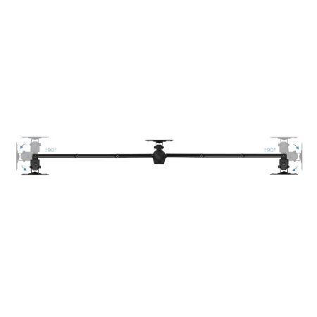 Kontrolsat - TooQ Hinged Table Stand - 3 Screens - Black - DB1327TN-B Kontrolsat - TooQ Hinged Table Stand - 3 Screens - Black - DB1327TN-B