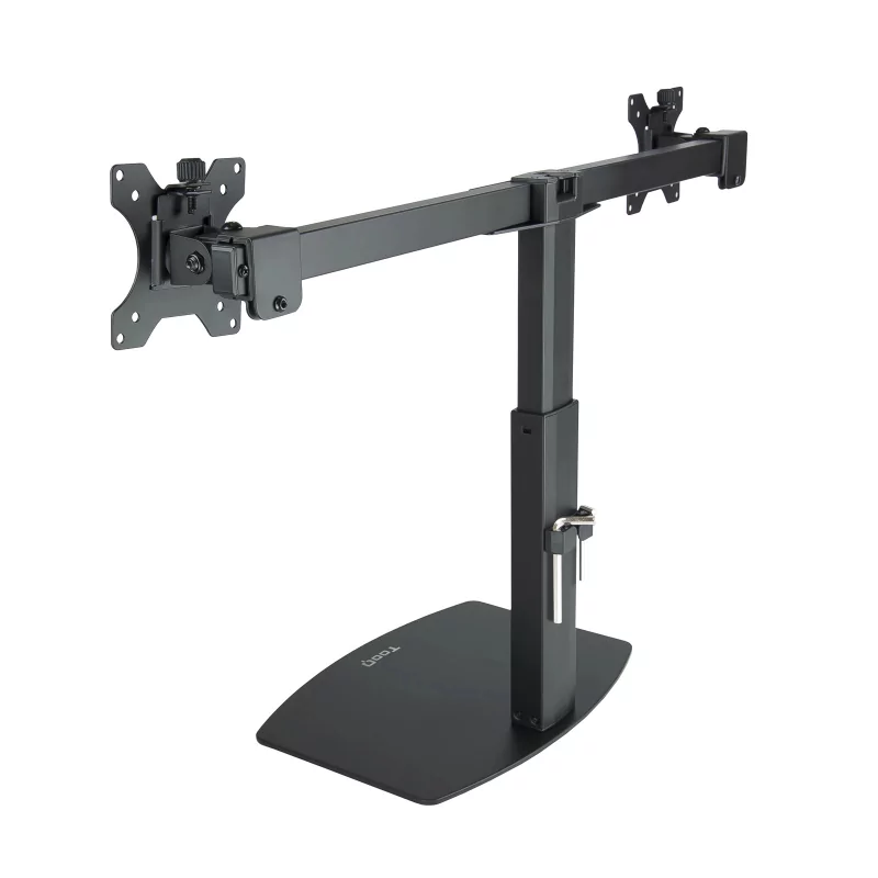Kontrolsat - Suporte de Mesa Articulado TooQ - 2 Ecrãs - 17" / 27" - Preto - DB1727TN-B