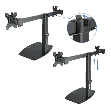 Kontrolsat - Suporte de Mesa Articulado TooQ - 2 Ecrãs - 17" / 27" - Preto - DB1727TN-B Kontrolsat - Suporte de Mesa Articulado TooQ - 2 Ecrãs - 17" / 27" - Preto - DB1727TN-B