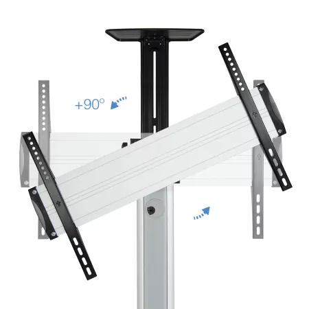 Kontrolsat - Suporte de Chão TooQ - 1 Ecrã - 37" / 70" - Inclinável / Giratório - FS1870M-B Kontrolsat - Suporte de Chão TooQ - 1 Ecrã - 37" / 70" - Inclinável / Giratório - FS1870M-B