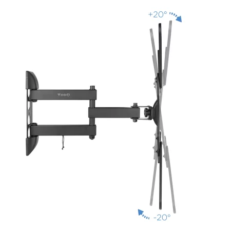Kontrolsat - Suporte de Parede Articulado TooQ - 1 Ecrã - 23" / 55" - Preto - LP6055TN-B Kontrolsat - Suporte de Parede Articulado TooQ - 1 Ecrã - 23" / 55" - Preto - LP6055TN-B
