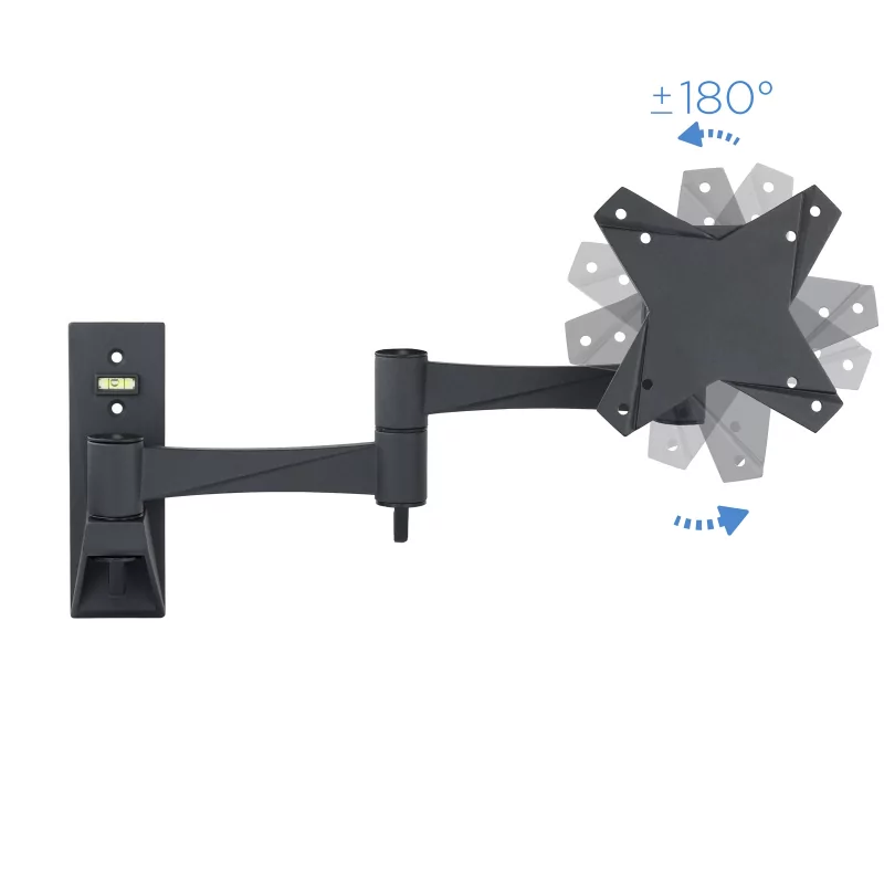 Kontrolsat - TooQ Hinged Wall Mount - 1 Screen - 13" / 27" - Black - LP2323TN-B