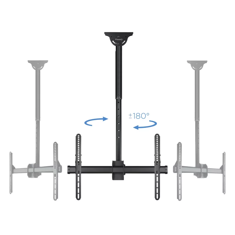 Kontrolsat - TooQ Extendable Ceiling Mount - 1 Screen - 37" / 70" - Black - LPCE1170TSLI-B