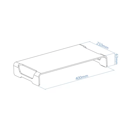 Kontrolsat - Suporte de Elevação - P/ Monitor / Portátil - Branco - TQMR0004 Kontrolsat - Suporte de Elevação - P/ Monitor / Portátil - Branco - TQMR0004