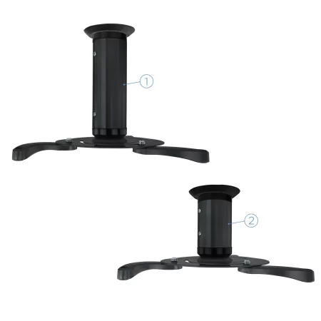 Kontrolsat - Suporte de Teto TooQ - P/ Projetores - Preto - PJ1010TN-B Kontrolsat - Suporte de Teto TooQ - P/ Projetores - Preto - PJ1010TN-B