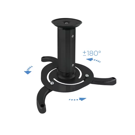 Kontrolsat - Suporte de Teto TooQ - P/ Projetores - Preto - PJ1010TN-B Kontrolsat - Suporte de Teto TooQ - P/ Projetores - Preto - PJ1010TN-B