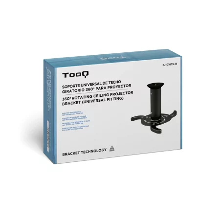 Kontrolsat - Suporte de Teto TooQ - P/ Projetores - Preto - PJ1010TN-B Kontrolsat - Suporte de Teto TooQ - P/ Projetores - Preto - PJ1010TN-B