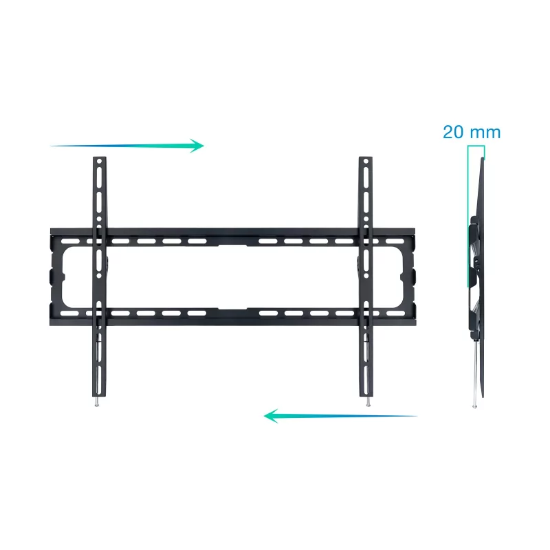 Kontrolsat - Suporte de Parede TooQ - P/ Ecrãs - 37" / 80" - Preto - LP1080F-B