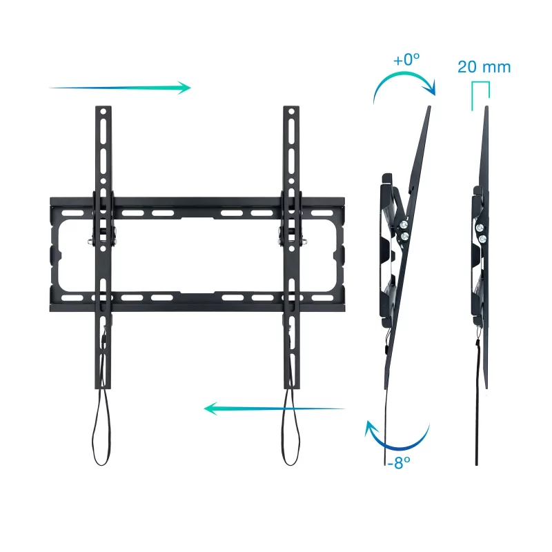 Kontrolsat - TooQ Wall Mount - 32" - 70" - Black - LP1071T-B