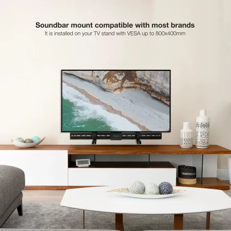 Kontrolsat - Suporte de Barra de Som / TV TooQ - Vesa 800x400 - Preto - TQSBM-01