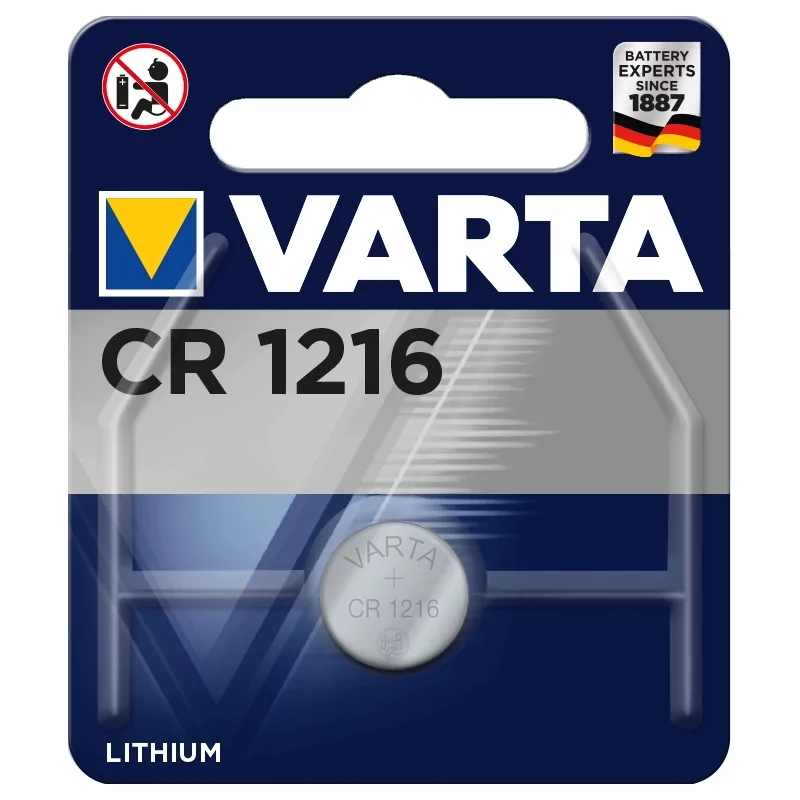 Kontrolsat - CR1216 Varta battery - Lithium - 3v Kontrolsat - CR1216 Varta battery - Lithium - 3v