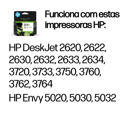 Kontrolsat - Tinteiro HP - 304 XL - Tricolor - 300 Páginas - N9K07AE Kontrolsat - Tinteiro HP - 304 XL - Tricolor - 300 Páginas - N9K07AE