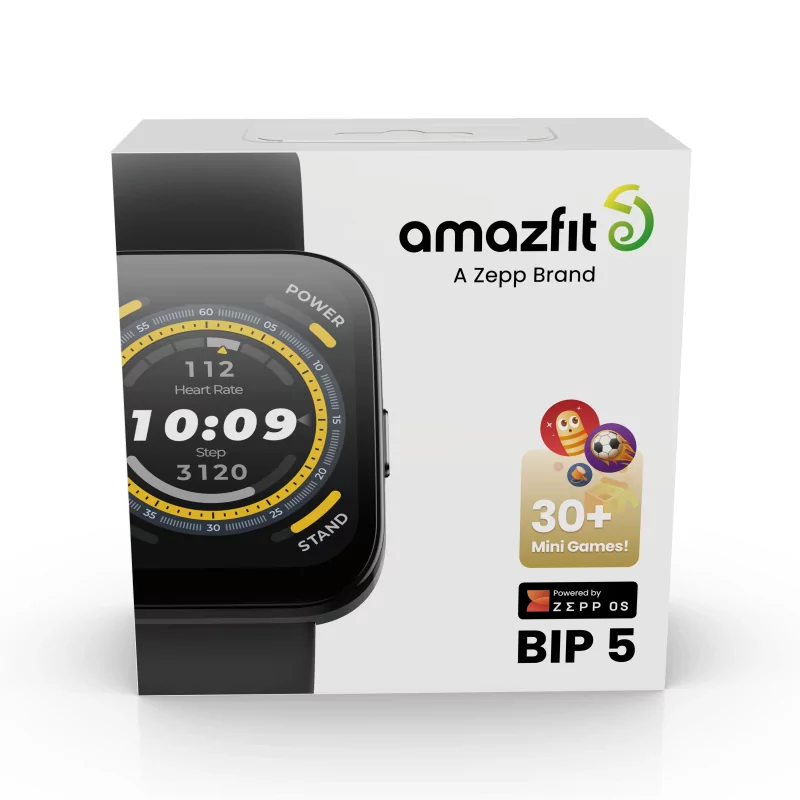 Kontrolsat - Smartwatch Amazfit Bip 5 - 1.91" - Preto - 300 mAh