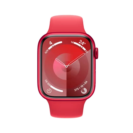 Kontrolsat - Apple Watch Series 9 GPS + Cellular Aluminum Red | Sport Red Strap - M/L (45mm) Kontrolsat - Apple Watch Series 9 GPS + Cellular Aluminum Red | Sport Red Strap - M/L (45mm)